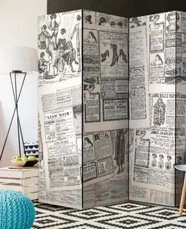 Paraván Vintage Newspapers Dekorhome