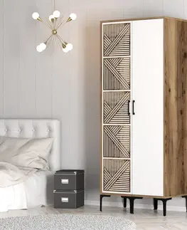 Šatní skříň Kumsal PS - Walnut, White