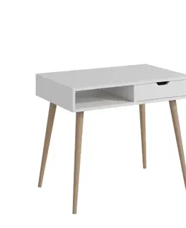 Psací stůl Offer - White, Wooden
