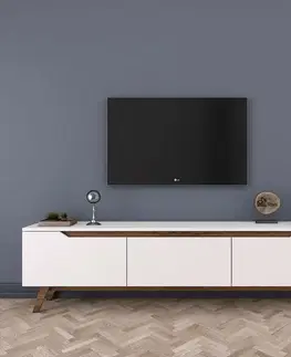 Televizní stolek Dita White and Walnut