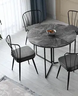 Jídelní stůl Yaprak Anthracite