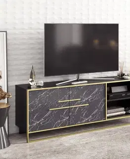 TV stolek Polka - Black