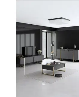 Skříňka Luxe Anthracite and Gold