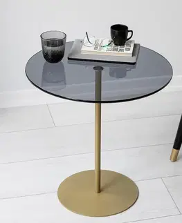 Odkládací stolek / Příruční stolek Chill-Out - Gold, Dark Grey