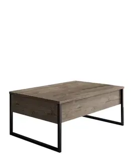 Living Room Furniture Set Luxe - Walnut, Black