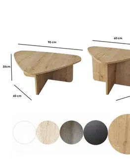 Sada konferenčních stolků Ballare Set - Sapphire Oak