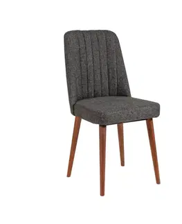 Jídelní set s rozkládacím stolem a židlemi (5 kusů) Vina 1053 - 4 - Anthracite, Walnut