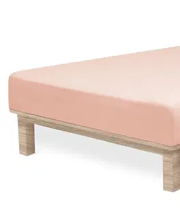 Prostěradlo Andrea Simone boxspring 90x200x35 pudrové