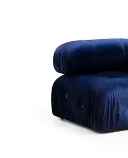 Rohová sedací souprava Bubble Velvet Blue L1-O1-1R-PUF