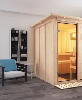 Interiérová finská sauna 196 x 196 cm Dekorhome