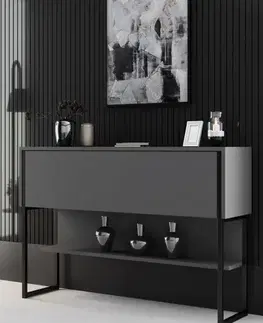 Komoda Luxe - Black, Anthracite