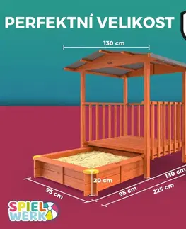 Pískoviště s verandou D9564 Dekorhome