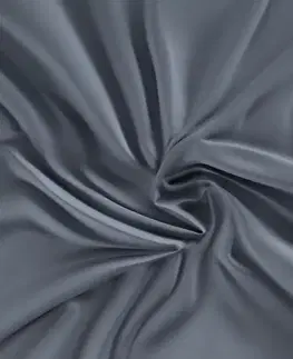 Kvalitex Saténové prostěradlo s gumou tmavě šedá, 90 x 200 cm