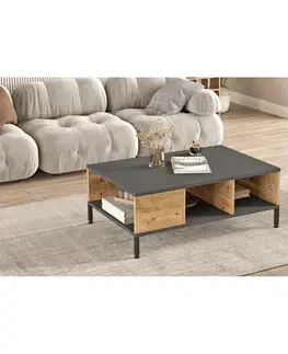 Konferenční stolek Role Anthracite and Atlantic Pine