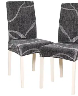 4Home Napínací potah na židli Slate 45 - 50 cm, sada 2 ks