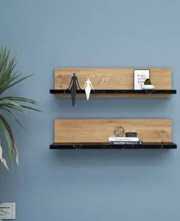 Nástěnná police Shelf - Black