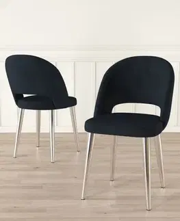Sada židlí (6 kusů) Pane - Anthracite, Chrome
