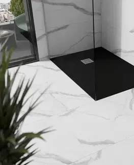 MEXEN Stone+ sprchová vanička obdélníková 120x100, černá 44701012