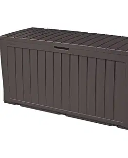Keter Zahradní úložný box MARVEL PLUS 270l hnědý, 116,7 x 44,7 x 57 cm