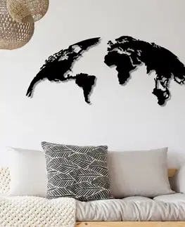 Dekorativní kovový doplněk na zeď World Map Large