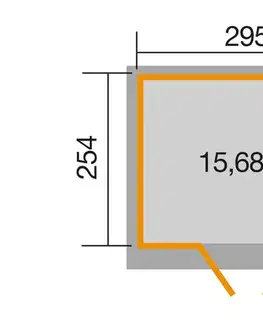 Dřevěný zahradní domek 325 Weka