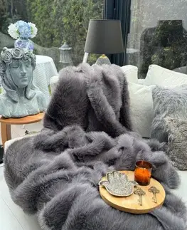 Přehoz na pohovku Lolita 150x100 - Anthracite