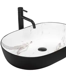 REA Umyvadlo na desku CLEO BLACK AIAX MATT REA-U6625