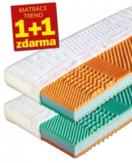 Sendvičová matrace 1+1 zdarma z bio pěny MALAGA Dřevočal