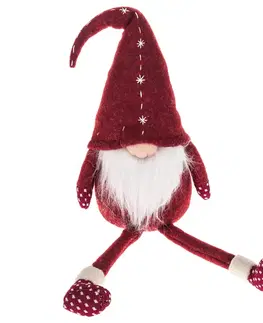 Vánoční trpaslík Winky červená, 17 x 59 cm