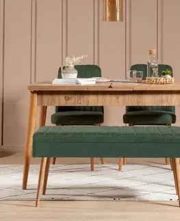 Jídelní set s rozkládacím stolem a židlemi (4 kusy) Vina 1070 - 3 - Atlantic, Green