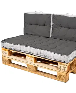 Trade Concept Sedák Relax na palety/pro venkovní použití tmavě šedá, 80 x 120 cm
