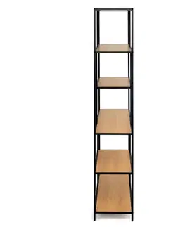 Kovový regál LOFTY GRID Grand Oak 185 x 135 cm 