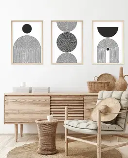 Dekorativní rámovaný obraz z MDF (3 kusy) Huhu163 - 50 x 70