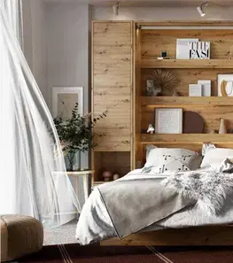 Dig-net nábytek Sklápěcí postel Lenart BED CONCEPT BC-14 dub artisan | 160 x 200 cm