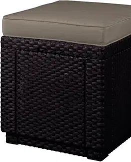 Zahradní taburet CUBE Allibert