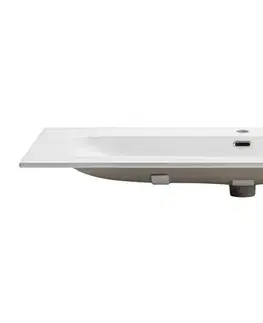 ArtCom Keramické umyvadlo FLY 120 | bílý lesk 120 cm