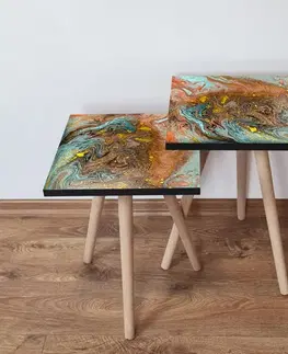 Sada odkládacích stolků (2 kusy) 2Shp280 - Multicolor