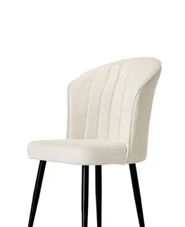 Sada židlí (2 kusy) Rubi - Cream, Black