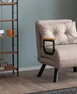 Rozkládací křeslo Sando v2 Single - Cream