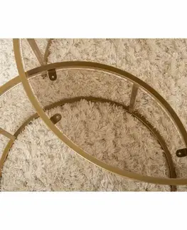Sada konferenčních stolků Aurum Gold and Bronze 80 cm, 2 ks