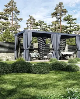 Set závěsů a moskytiér pro pergolu ECO 6x3 Rojaplast