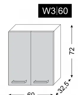 ArtExt Kuchyňská skříňka horní ESSEN | W3 60 Barva korpusu: Bílá