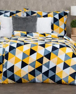 4Home Povlečení mikroflanel Scandi triangle, 160 x 200 cm, 70 x 80 cm
