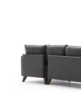 Rohová rozkládací pohovka Bella Mini Right Anthracite