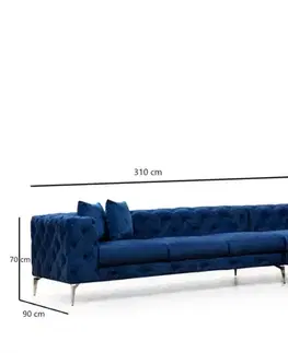 Rohová sedací souprava Como Right - Navy Blue