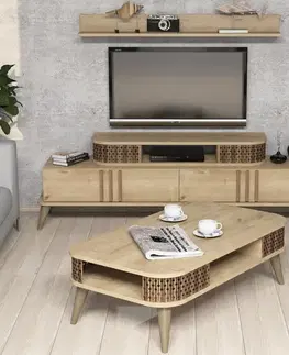 Living Room Furniture Set Eylül - Oak