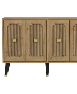 Konzolový stolek Desarı - Sapphire Oak, Gold