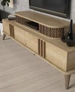 TV stěna / Sestava pod TV Eylül - Oak