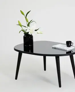 Konferenční stolek Gusto - Black, Fume