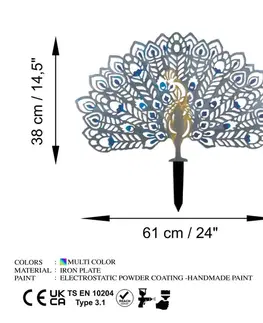 Zahradní dekorace Peacock v3